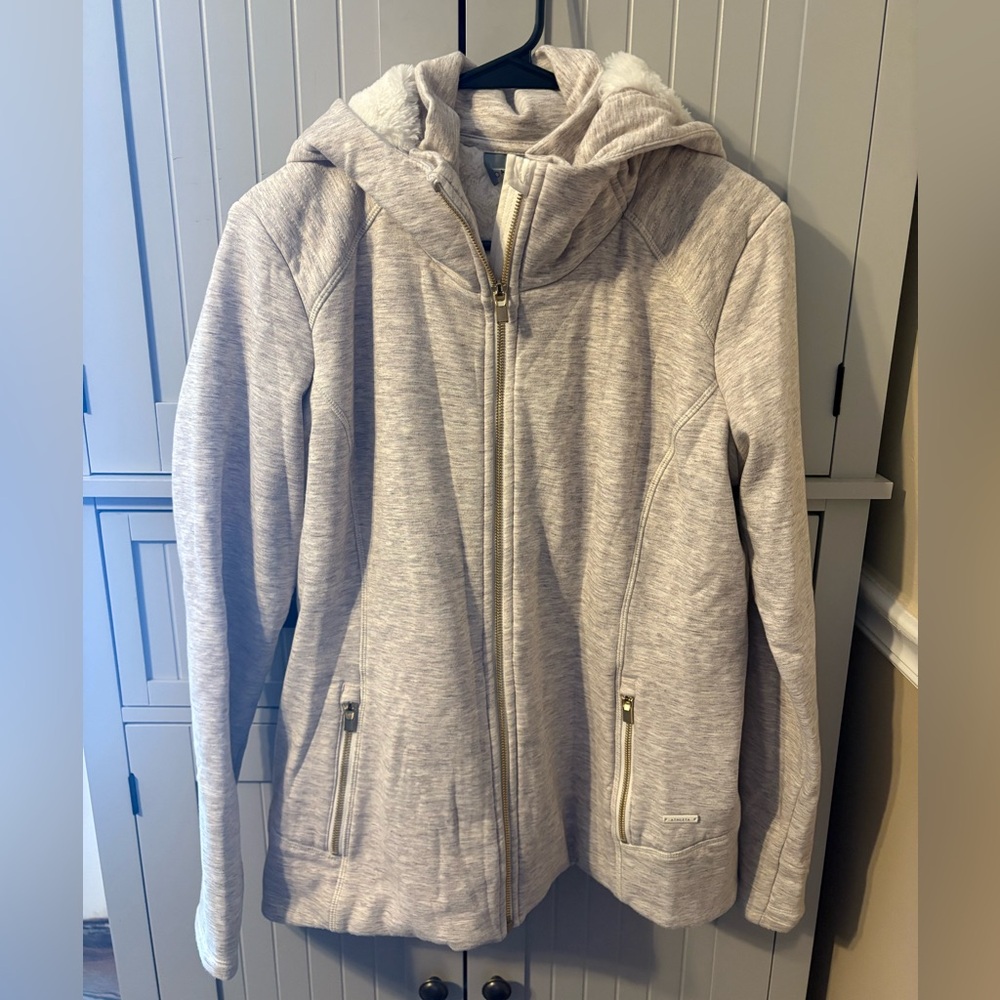 Athleta Fur Lined Hooded Jacket